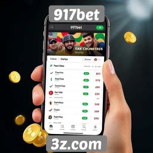 Interface e usabilidade do site 917bet